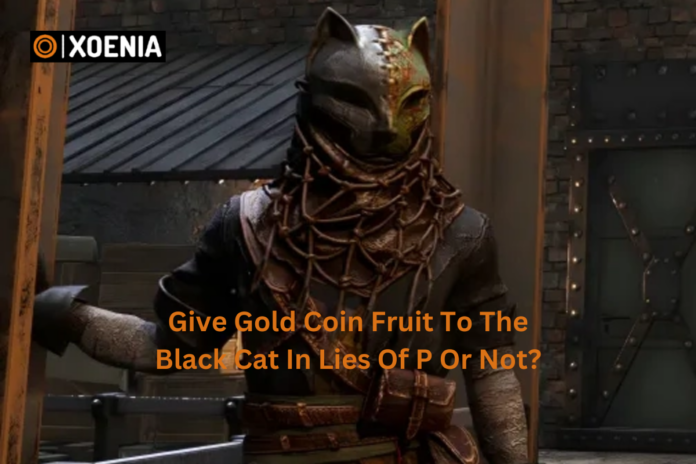 Give Gold Coin Fruit To The Black Cat In Lies Of P.
