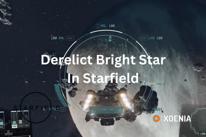 derelict bright star starfield