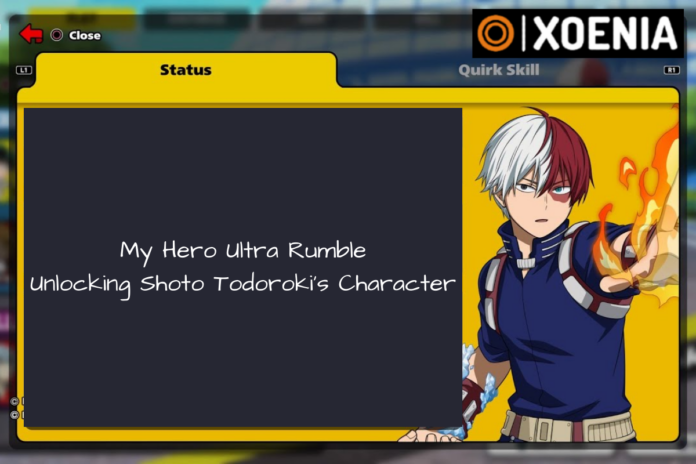 My Hero Ultra Rumble Unlocking Shoto Todoroki's Character